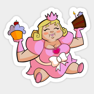 Fat Princess Sticker